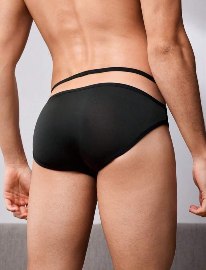 Midnight Cross-Strap brief